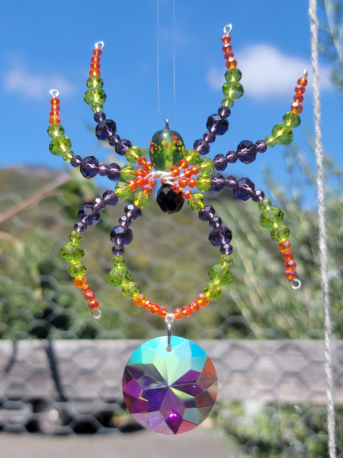 Spider Suncatchers Circle gem